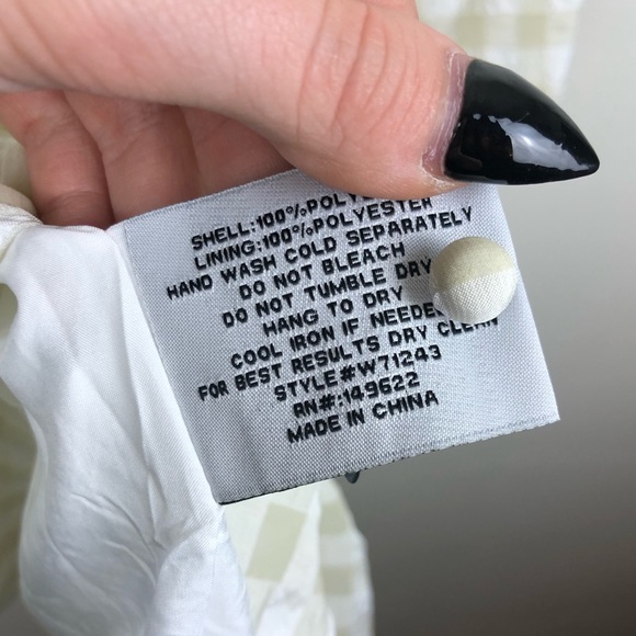 Walter Baker NWOT Gingham Baby Doll Dress - Picture 8 of 8